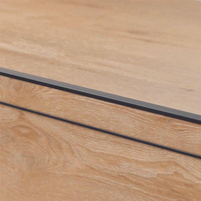 KT trapprofielset pvc zwart 4x130cm.