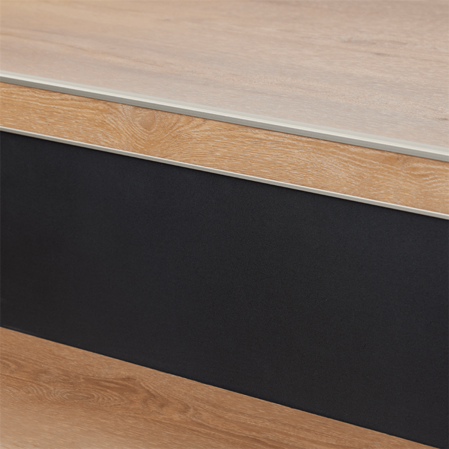 Stootbord pvc ral 9005 zwart steenstructuur 18 stuks