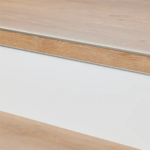 Stootbord pvc ral 9016 wit steenstructuur 18 stuks